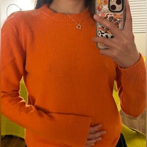 Zara Orange Sweater (size S)
